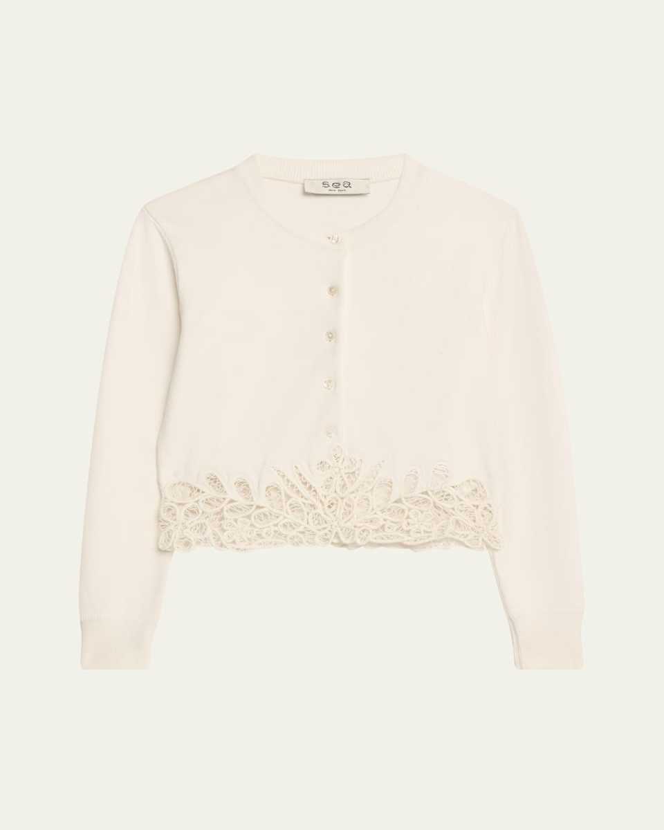 Iyla Embroidered Crop Cardigan